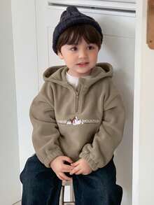 DAZY 男婴山峰字母印花长袖休闲卫衣，秋冬款