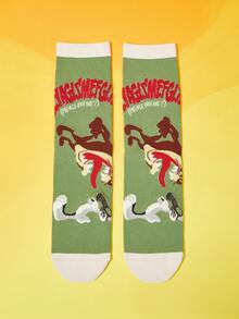 LOONEY TUNES X SHEIN Women Crew Socks - Multicolor - View 1