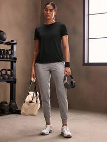 Powerista Cut Out Crossover Back Sports Tee Gym Women Shirts