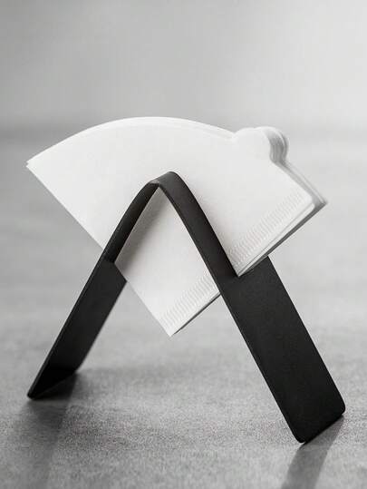 1pc Coffee Filter Holder Storage, Coffee Filter Storage, Stainless Steel Coffee Filter Paper Holder, Cafe Filter Paper Storage Rack Organization For Coffee Filters, Coffee Accessories