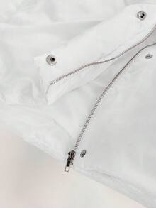 Amplova Women's White Winter Puffer Jacket With Belt,Elegant Casual Hooded Solid Color Long Sleeve Jacket For Thanksgiving,New Year Occasion Clothes - Multicolor - View 14