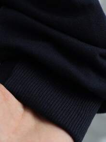 INAWLY Women's Casual Contrast Color Collar Drop Shoulder Sweatshirt, Autumn/Winter