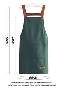 1/2pcs Waterproof And Oil-Proof Cooking Apron With Pockets, Suitable For Men And Women - Multicolor - View 5