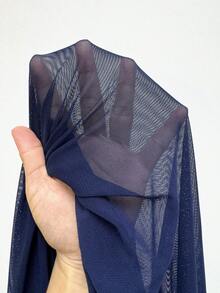 Whyspr Đầm dài tay loe cổ chữ V tay dài phối ren lưới chắp vá thanh lịch cổ điển dễ thương gợi cảm phong cách Punk Goth dự tiệc Halloween cỡ lớn có đường xẻ đôi dành cho nữ - Màu xanh lam - Xem 7