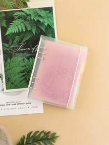 1PC Notebook Cover PP Frosted Transparent Binder Rings Loose Leaf Planner Insert Refillable Office Organizer A4 A5 A6 A7 B5 OR 5PCS A6,5PCS A5 Minimalist Aesthetic Journal Portfolio - Clear - View 15