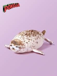 35cm Realistic Seal Stuffed Animal Seals Plush Doll Look Sea Lion Like Sea Creature Doll Aquarium Sea Animal Stuffed Toy Throw Pillow For Christmas Decor - Multicolor - View 1