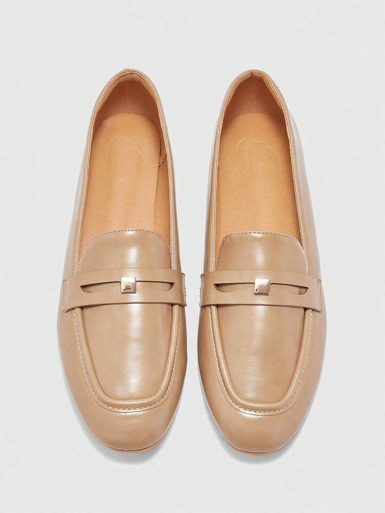 CUCCOO BIZCHIC Women's Fashionable Apricot Flat Shoes