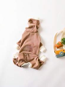 PETSIN 1 Piece Pet Plush Warm Turtleneck Four-Legged Clothes, Four-Legged Warm Base, Small Whippet, Pitbull Warm Turtleneck, Dog Clothes, Pet Supplies - Multicolor - View 5