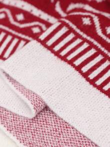 EMERY ROSE Plus-Size Women's Dress, Solid-Color Knitted With Diamond Ribbing, Casual & Elegant, Autumn & Winter Sweater Dress, Suitable For Christmas, Back-To-School, Vacation & OfficeChristmas Outfits Women's Winter Apparel