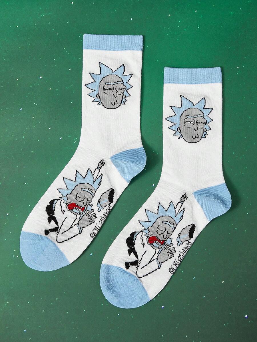 Rick and Morty X SHEIN Tất cổ cao dành cho nữ - Nhiều màu - Xem 1