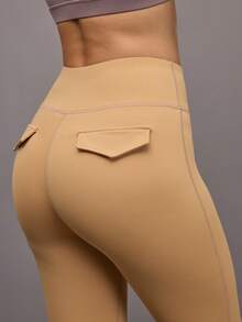 Activina Women's Casual Tummy Control Stirrup Leggings, Autumn/Winter - Brown - View 6