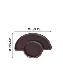 Joivida 1pc, Ins Style Ceramic Jewelry Plate, Ceramic Jewelry Plate, Modern Desktop Storage Tray Plate, Jewelry Tray, Ring Tray, Dressing Table Jewelry Plate Decoration Plate, Engagement Gift Jewelry Plate - Multicolor - View 7