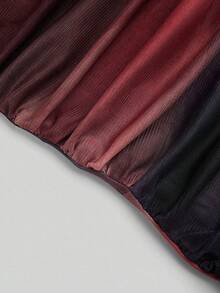 Sweetra 大码休闲浪漫连衣裙和罩衫两件套 - 彩色 - 查看 3