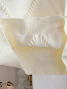 SHEIN Genkimix Kids Tween Girl 2 Pieces Knit Set, Cute 3D Bow Sweater With Pleated Skirt, Adorable & Elegant, Winter Skirt Two Piece Set For Kids Tween Matching Set Knit Girl Clothes Autumn And Winter Clothes Girl Knit Set Girls Sweater Skirt Set