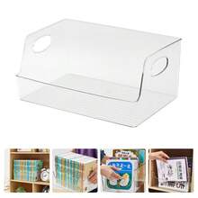 Clear Book Storage Bins For Organizing Books And Supplies Transparent Standard For Classroom And Home Shelf Organization - Single Piece - View 8