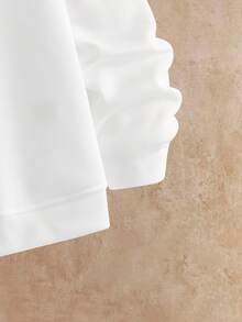 Manfinity NXTstreet Men's Casual Crew Neck Long Sleeve Pullover Sweatshirt Set - White - View 5