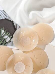 Women's Breathable Silicone Invisible Nipple Covers, Suitable For Daily And Formal Occasions - Beige - View 4