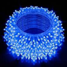 1 buc 3/6/10m Decor de casă Albastru LED String Lights Interior, Exterior Grădină Brad Decorare Lumini Zână, Lumini Twinkle String Pentru Living Room Dormitor Brad Decorare Nuntă, String Luminos pentru Brad de Crăciun - Multicolor - Vizualizare 1