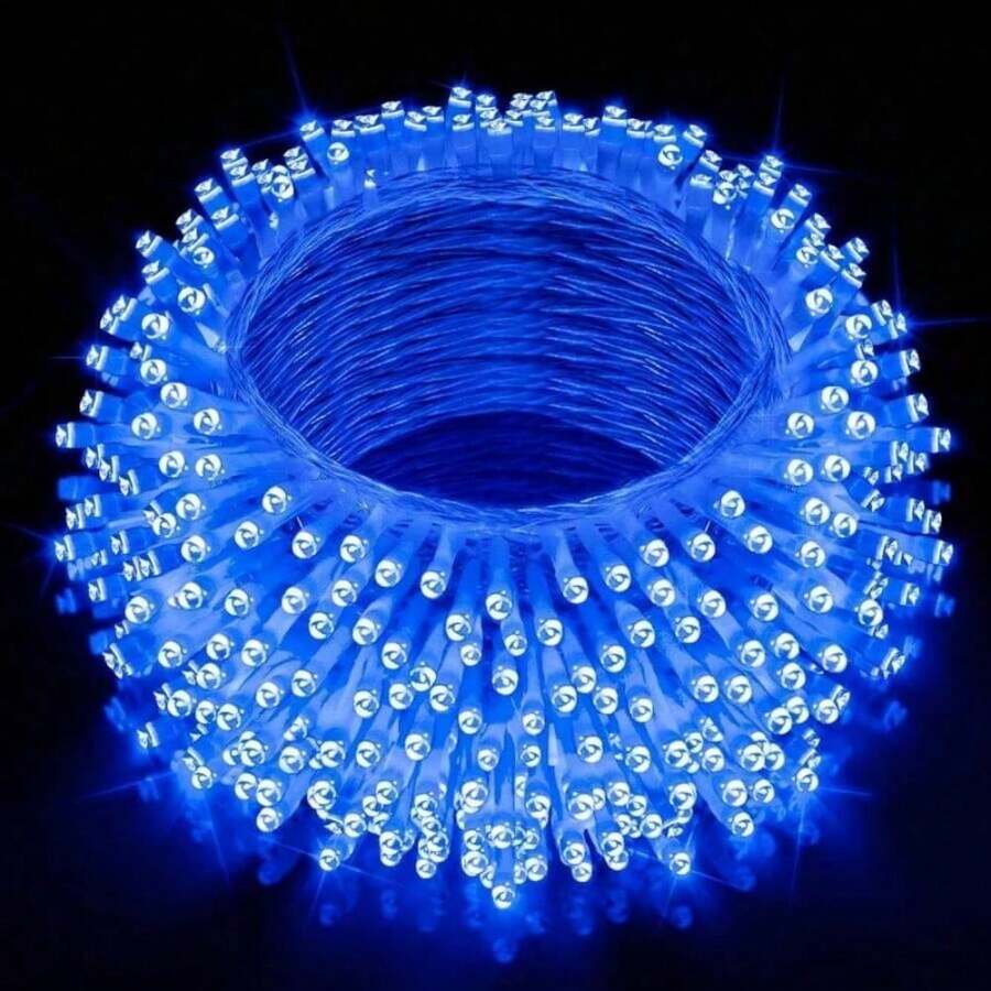 1 buc 3/6/10m Decor de casă Albastru LED String Lights Interior, Exterior Grădină Brad Decorare Lumini Zână, Lumini Twinkle String Pentru Living Room Dormitor Brad Decorare Nuntă, String Luminos pentru Brad de Crăciun - Multicolor - Vizualizare 1