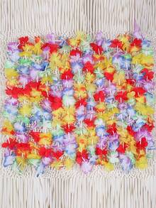 5/10/20/30/40/50件装，夏威夷花环项链，热带夏威夷花卉主题派对礼品，头饰，节日婚礼，海滩生日装饰，派对用品，花环，头饰，节日婚礼，海滩生日装饰，圣诞节 - 顏色 - 查看 10