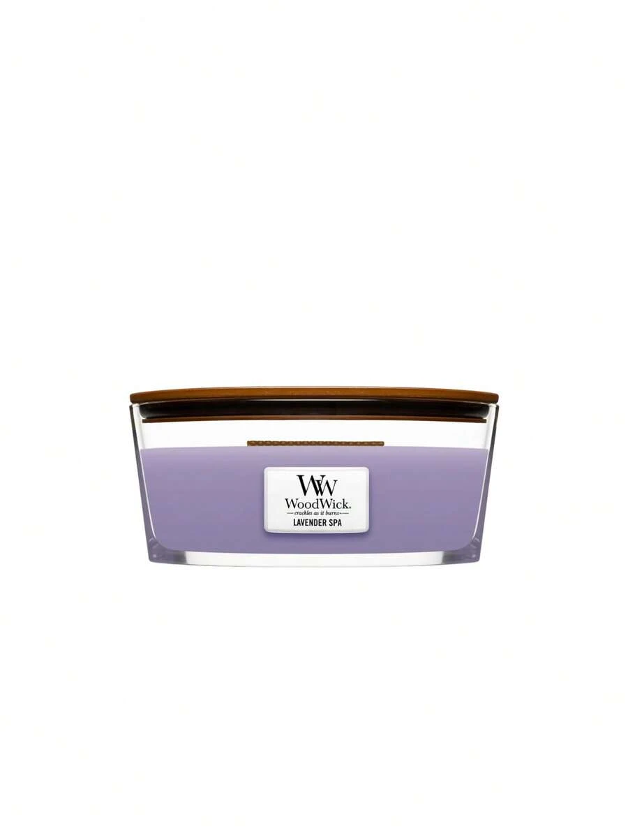 WoodWick Lavender Spa Ellipse Candle 454 G/610 G - Floral - View 1