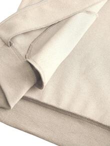 Manfinity CasualCool 男士休闲拉链夹克 米色长袖外套，冬季款 - 杏色 - 查看 7