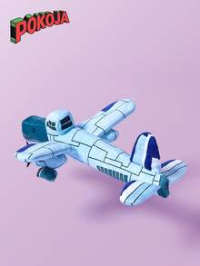 POKOJA LAND 意大利 Brainrot 毛绒玩具，Bombardiro Crocodilo 毛绒玩具，柔软可爱的毛绒动物造型毛绒玩具，适合儿童和成人 - 彩色 - 查看 2