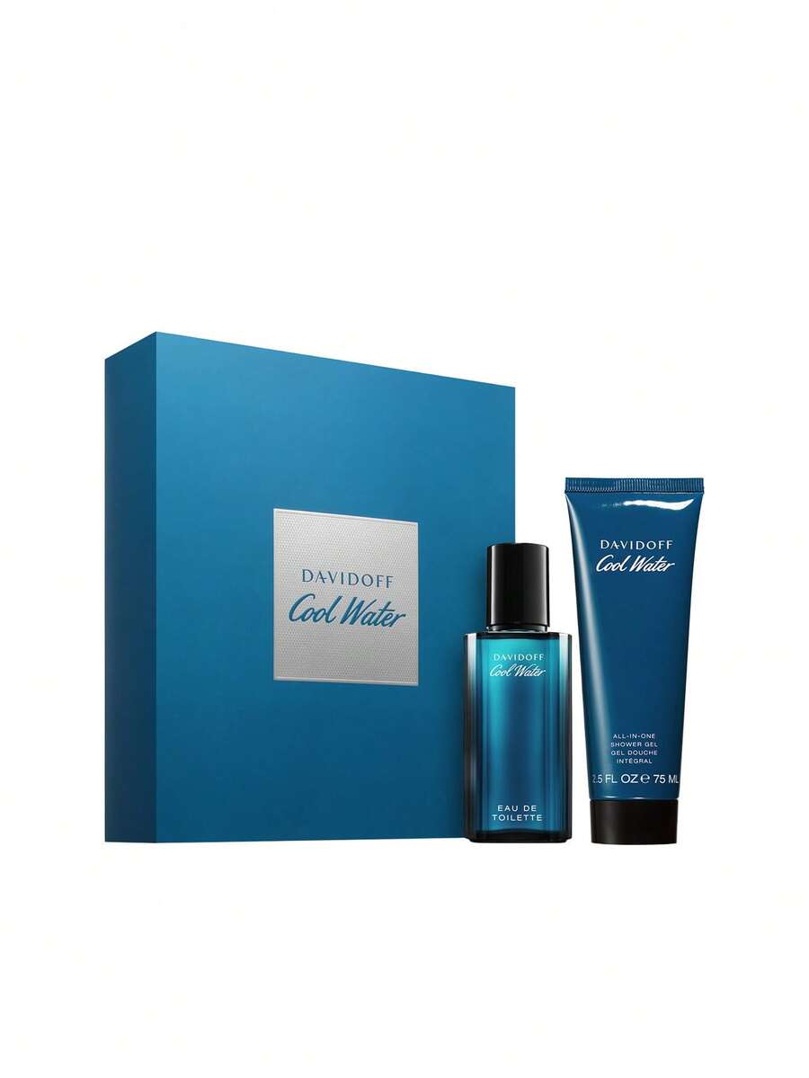 Davidoff Cool Water Eau De Toilette 40 Ml Gift Set - Blue - View 1