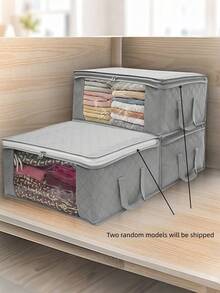 Large Storage Bags/Boxes, Foldable Closet Organizer With Handle, Thick Fabric, Suitable For Clothes, Blankets, Comforters, Sheets, Pillows, And Toys , Duvet, Mothproof Space Saver; Decorations Decor Festival Decor Room Decor Home Decor Decor Bedroom Decor