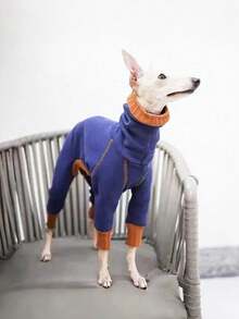 PETSIN 1 Piece Pet Plush Warm Turtleneck Four-Legged Clothes, Four-Legged Warm Base, Small Whippet, Pitbull Warm Turtleneck, Dog Clothes, Pet Supplies - Multicolor - View 15