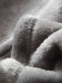 1pc Women's Woolen Bathrobe, Ultra-Soft And Comfortable, Lightweight Side Pocket, Made Of Microfiber Summer Wedding Home Bathroom Decor Back To School - 深灰色 - 查看 5