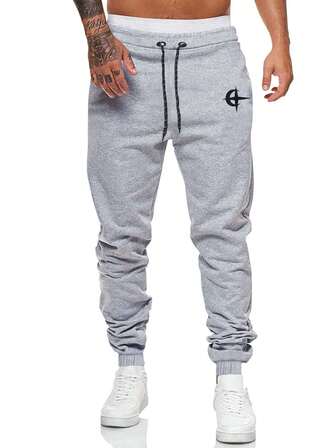 Street Life Men's Casual Drawstring Waist Jogger Pants