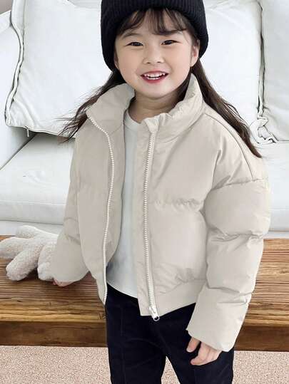 Dazy Kids Girls Solid Color Jacket, Young Girl Fall Clothes