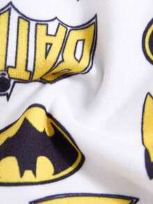 BATMAN X SHEIN 3pcs Young Boy Comfortable Soft Letter & Bat Print Boxer Briefs, Graphic Boxers Cartoon Boxers Boys Boxers Kids - Multicolor - View 6