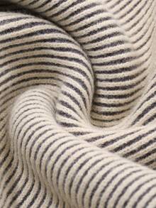 FRIFUL 女式条纹时尚长款休闲针织毛衣裙