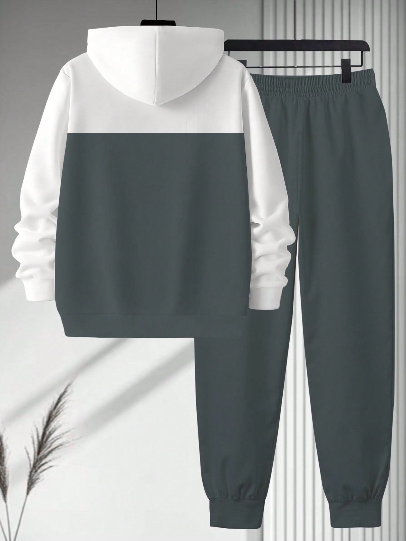 Manfinity Homme مجموعة هوديي رجالي مطبوع عليها حرف...