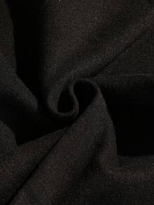 SHEIN 少女优雅翻领系带A字公主风正式礼服外套，适合通勤、派对和重要场合 - 杏色 - 查看 6