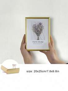 1pc Modern Gold Black Photo Frame Aluminium Picture Frames Thin 30x40cm 21x30cm 15x20cm For Living Room Home Decoration Interior - Multicolor - View 10