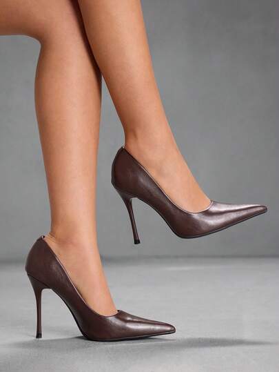 CUCCOO SZL Tacones de aguja de punta clásica para mujer, adecuados para ir al trabajo, citas, fiestas, bodas y otras ocasiones