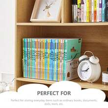 Clear Book Storage Bins For Organizing Books And Supplies Transparent Standard For Classroom And Home Shelf Organization - Single Piece - View 5