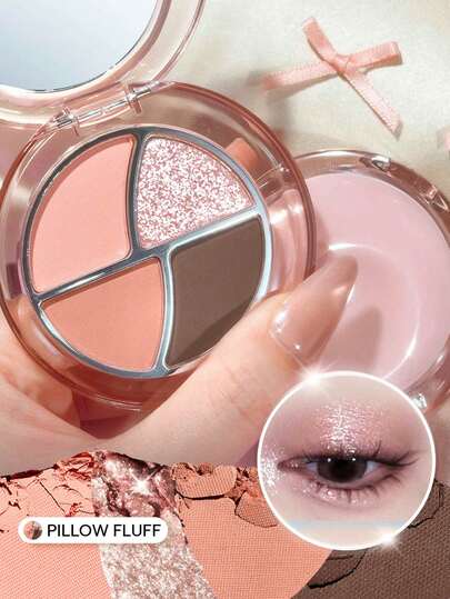 SHEGLAM Daydreamer Mini paleta-Pillow Fluff Brillos Marca Belleza Maquillaje Cosmético para Mujeres Niñas Perfecto para Otoño Invierno Ideal para Y2K Elegante Moda Adecuado para Cumpleaños Navidad Presente Fiesta Listo Mejor Color