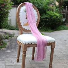 12 件粗棉布椅带，婚礼过道装饰椅带蝴蝶结设计，通用椅套椅带适用于婚宴派对酒店活动装饰 - 彩色 - 查看 26