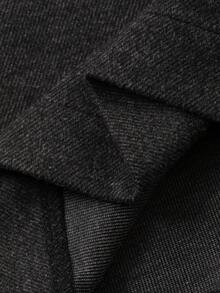 Livesso 2 件套女士秋冬套装：宽松羊毛裤、休闲吊带上衣和短款开衫 - 深灰色 - 查看 8