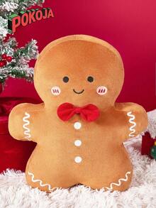 圣诞姜饼毛绒玩具 - 柔软的垫子状身体，轻巧的节日装饰和圣诞树礼物，饼干派对装饰 - 可爱的姜饼人娃娃，圣诞节姜饼装饰，节日家居装饰 - 彩色 - 查看 6