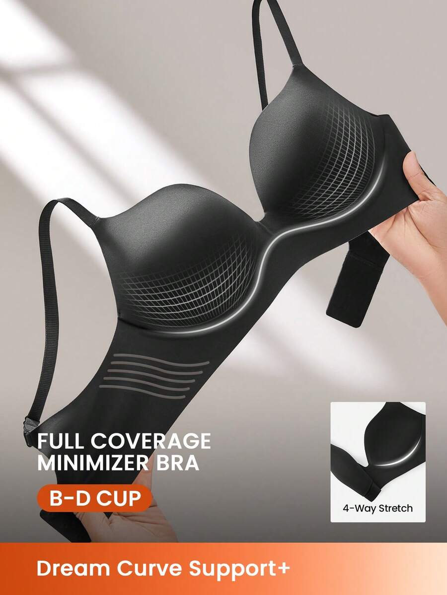 LUVLETTE Áo thun nâng ngực không dây Dream Curve Support+ màu đen Size cơ bản Áo ngực Freedom thoải mái không thể thiếu - màu đen - Xem 1