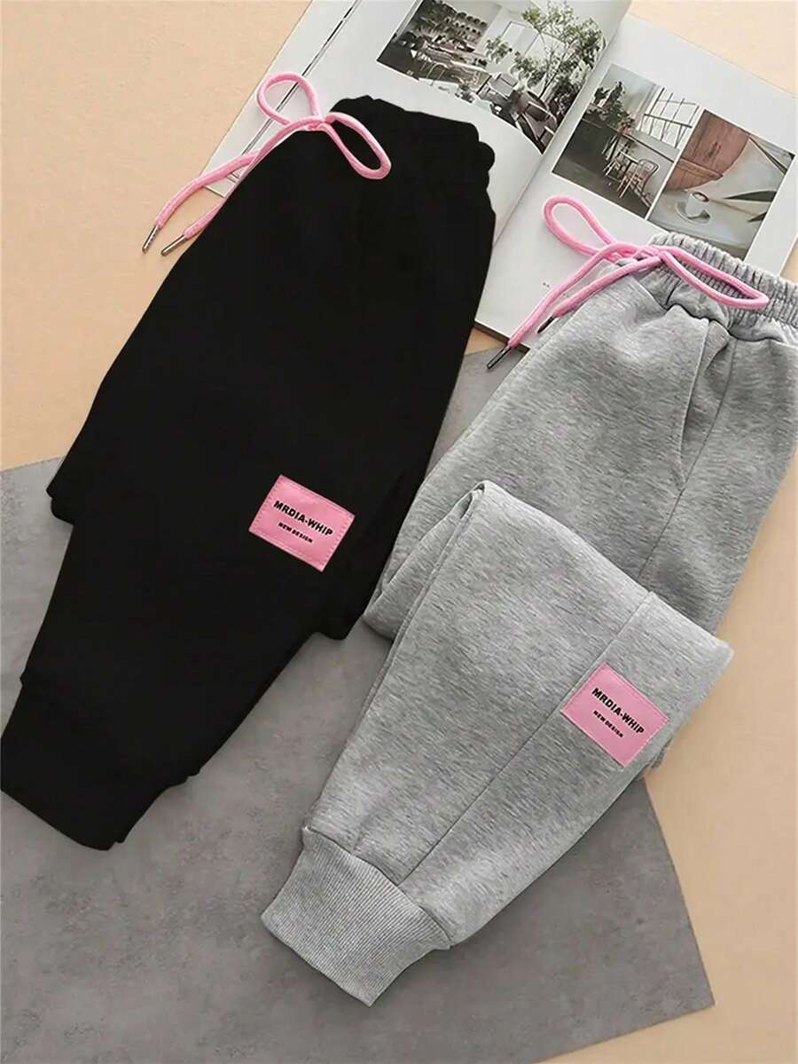 INAWLY 女士休闲前系腰运动裤，简约风格，适合日常穿着 - 彩色 - 查看 1