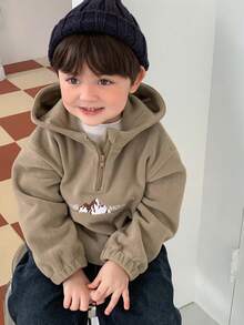 DAZY 男婴山峰字母印花长袖休闲卫衣，秋冬款