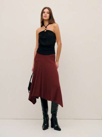 Nöista 黑色露背吊带背心，领口饰有玳瑁纹圆环，并有精致的钥匙孔镂空设计。适合春季、夏季、波西米亚风、复活节等场合。