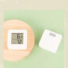 4 件装数字温湿度计，[快速刷新][大尺寸舒适指示器] 家用必备房间温湿度监测仪，配备高精度传感器，适用于卧室、婴儿房、温室