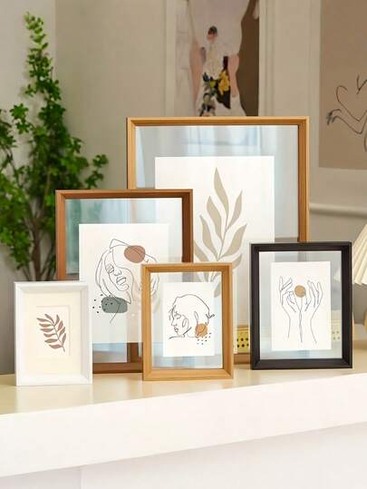 3Pcs Acrylic Double-Sided Photo Frame, Transparent Vertical Frame For 8-Inch, 10 Inch A4 Pictures, Lightweight Wall Art For Home Office Easter Christmas Decoration